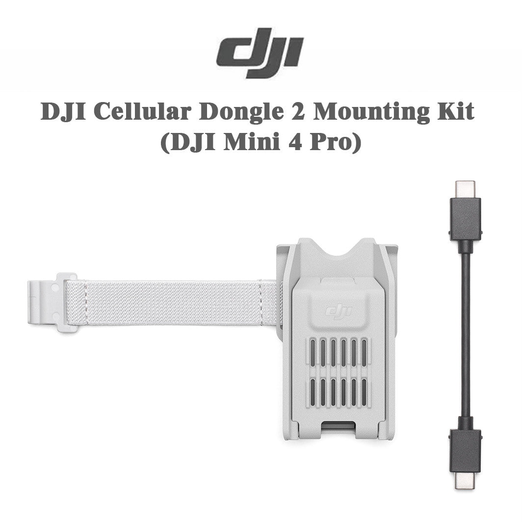 DJI Cellular Dongle 2 Mounting Kit for Mini 4 Pro – Bracket & Cable, No Dongle