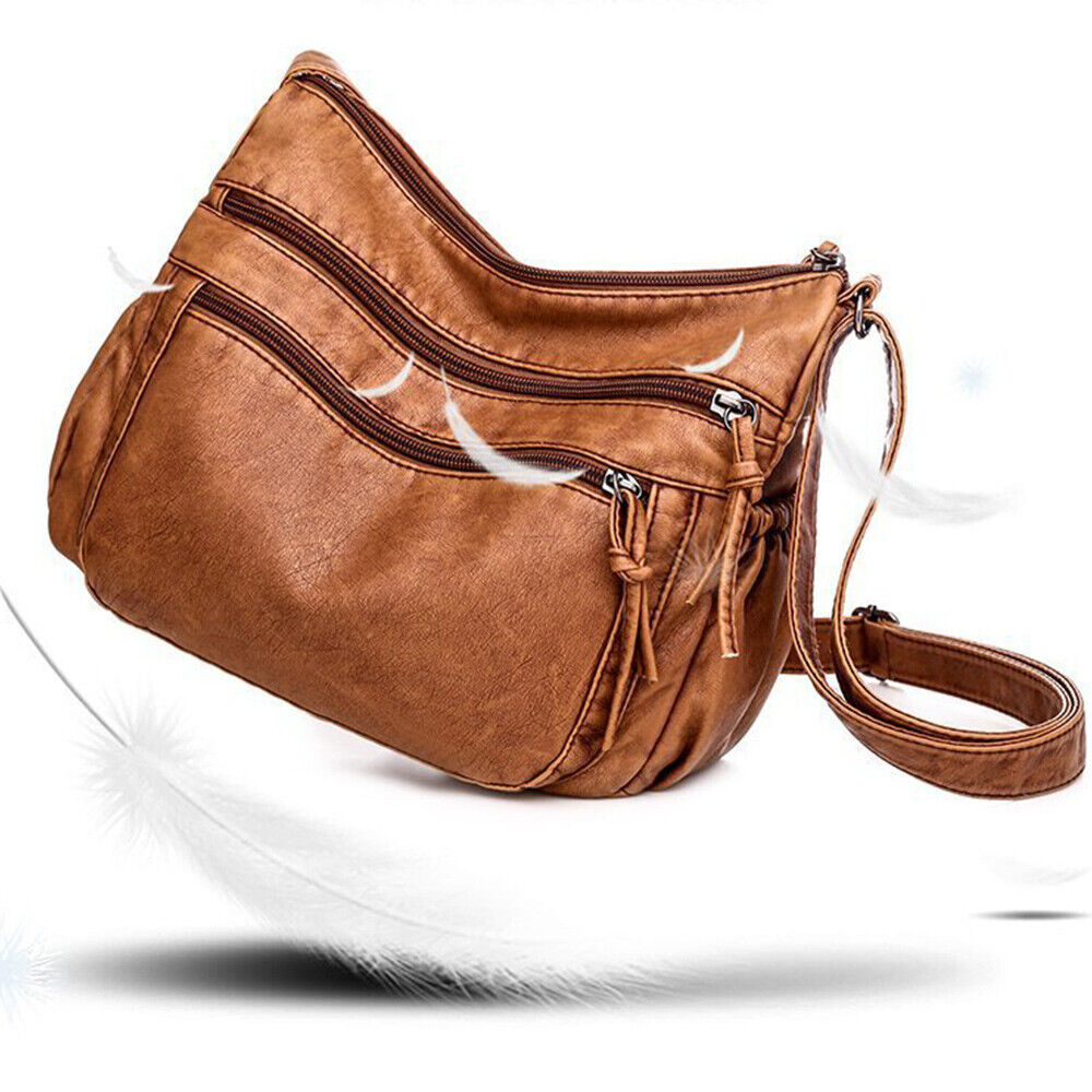 Vintage Women Handbag Tote Hobo Bag Soft PU Leather Crossbady Shoulder Bag Purse