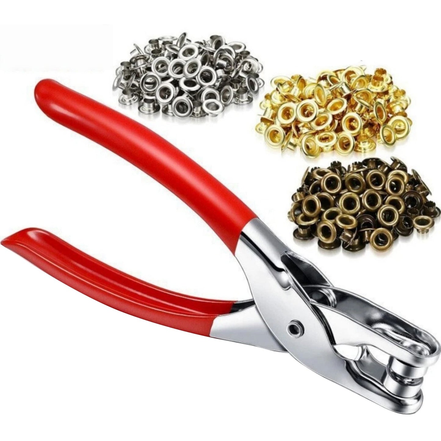 300pc 1/4 inch Grommet Eyelet Hole Punch Plier Tool Kit for Leather Fabric Craft