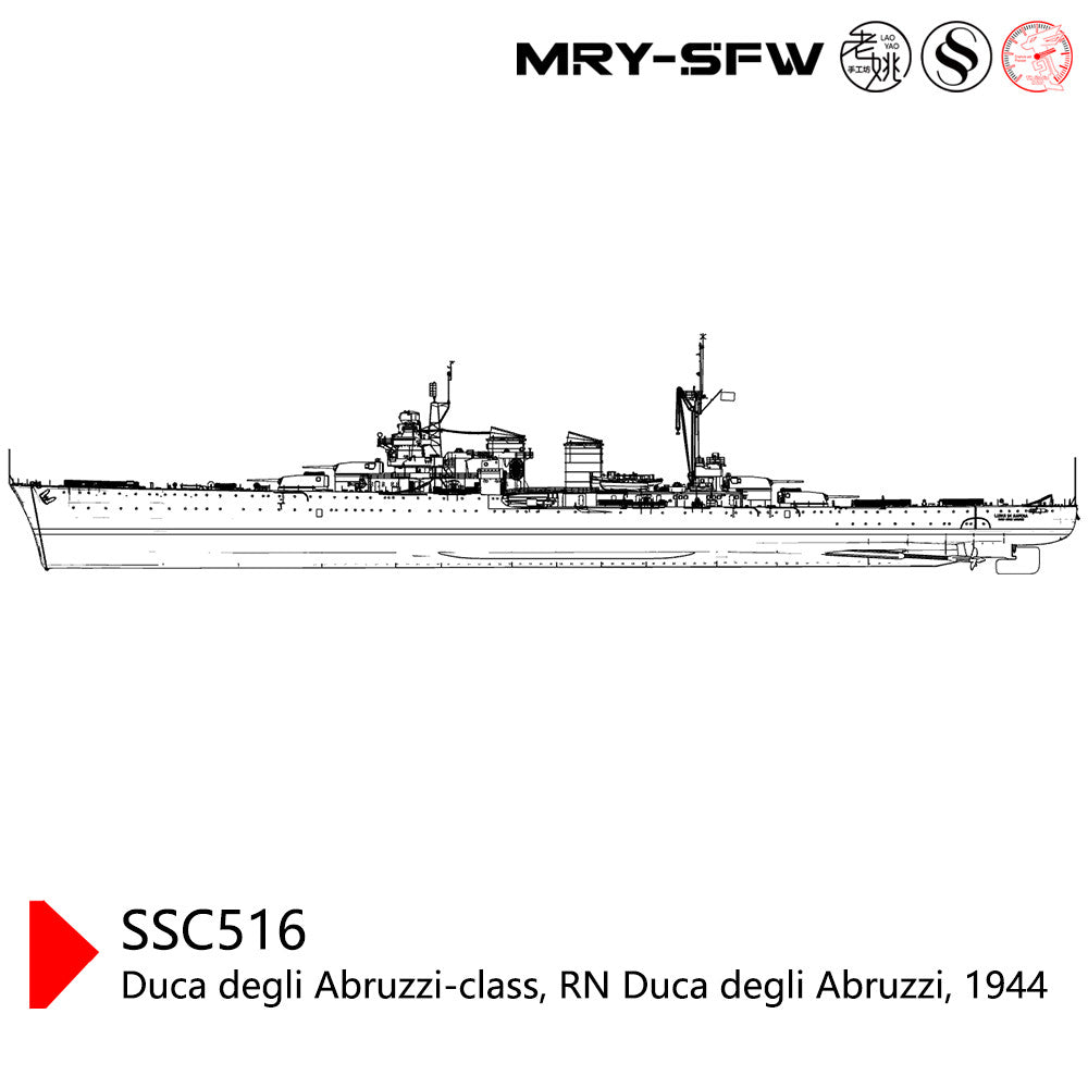 SSC3000516 1/3000 Duca Degli Abruzzi-Class RN Duca Degli Abruzzi 1944 Water Line