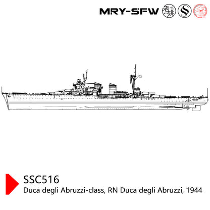 SSC3000516 1/3000 Duca Degli Abruzzi-Class RN Duca Degli Abruzzi 1944 Water Line