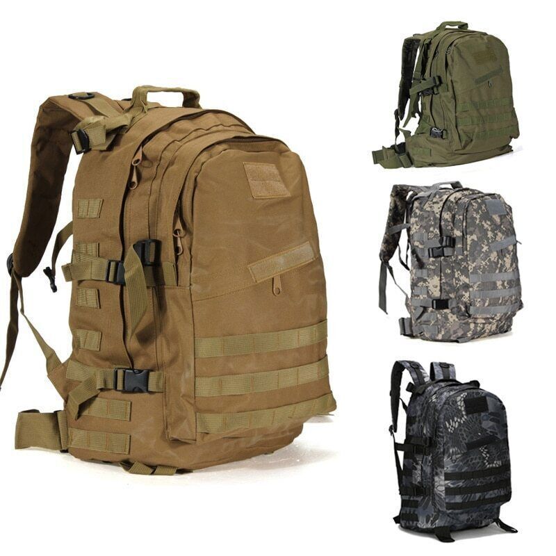 50L Camping Hiking Backpack Military Tactical Backpacks Sport Travel Bag