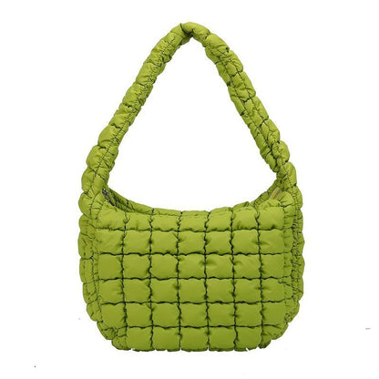 Leisure Personalized Shoulder Bag Pleated Cloud Soft Handbag Large Underarm Bag