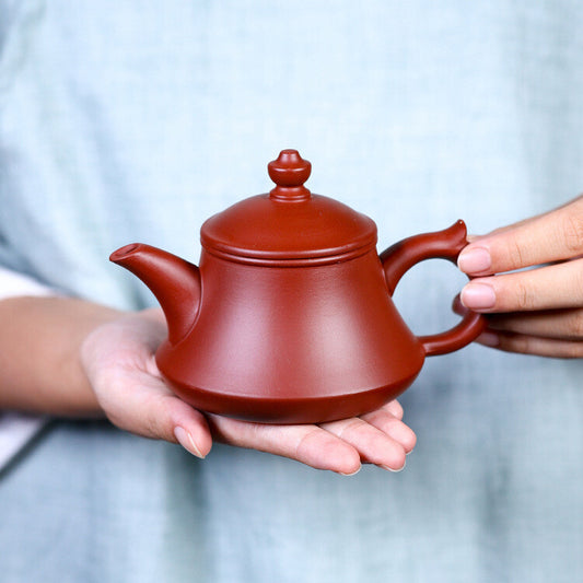 200ML Chinese Yixing Zisha Pottery Tea Pot Clovershrub Clay Mesh Jade Li Teapot