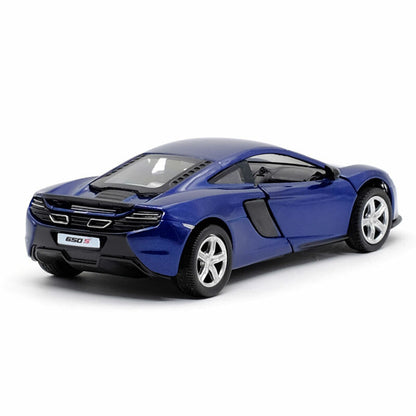 1/36 Scale McLaren 650s Model Car Diecast Toy Vehicle Kids Toys for Boys Blue