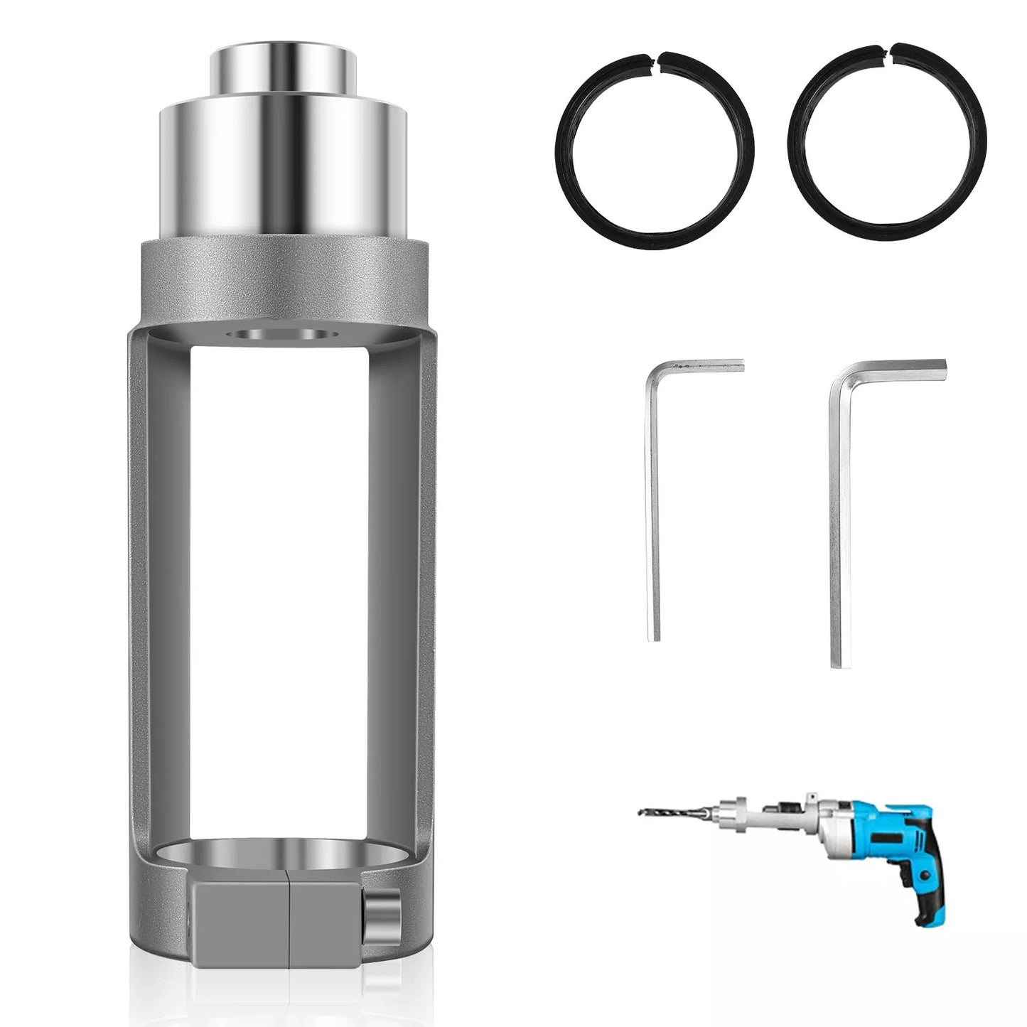 Aluminium Square Hole Drill Bit Adapter Accessory Professional Woodworking Tool