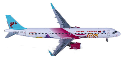 1:400 HYJLwings Loong Air Airbus A321neo Passenger Airplane Diecast Model