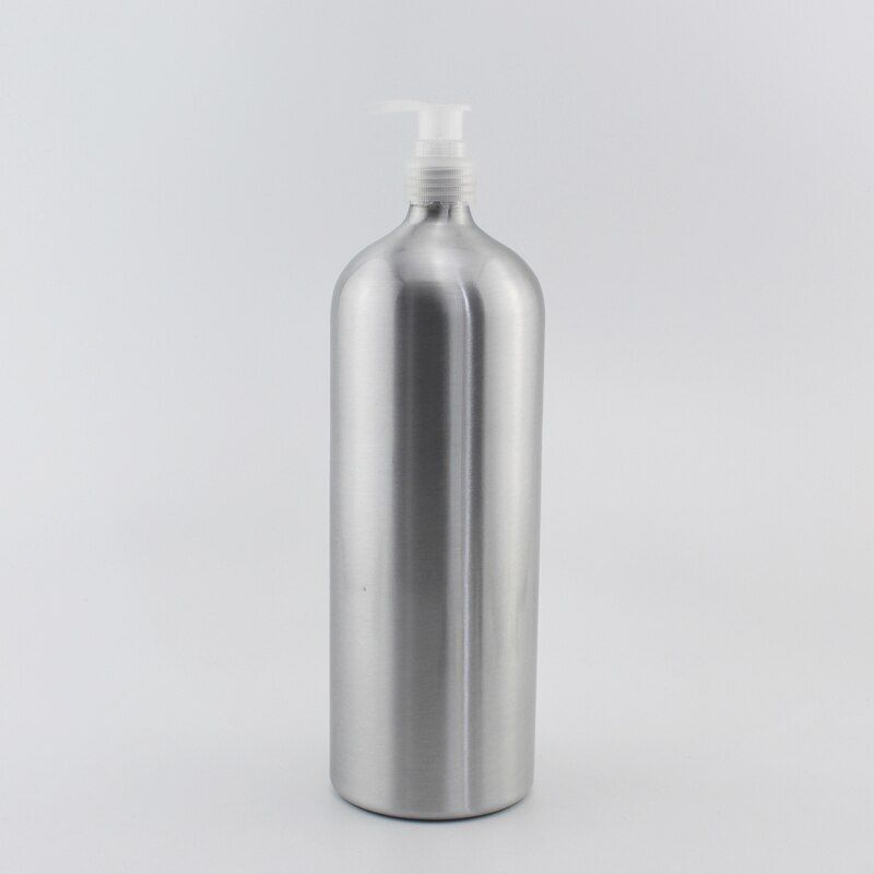 Aluminum Bottles Empty Liquid Soap Essential Oil Metal Container W/ Screw Cap 1L