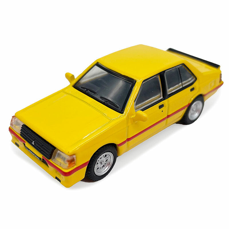 Mitsubishi Lancer EX2000 Turbo 1:64 Diecast Model Car Alloy Metal Vehicle Yellow