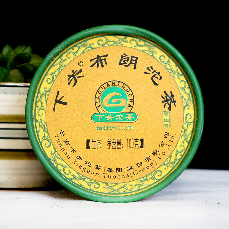 2010 Bulang Ancient Tree Puerh Shen Xiaguan Tuocha Pu'er Tea Raw Tea 100g Box