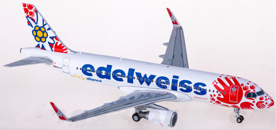 1:200 JC Wings Edelweis AIRBUS A320 Passenger Airplane Diecast Aircraft Model