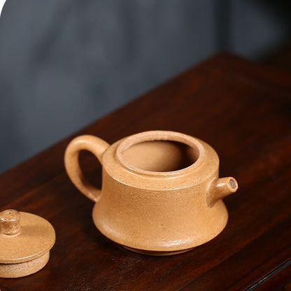 Handmade Tea Pot Chinese Character Carved Real Yixing Zisha Duan Clay Pot 175ml