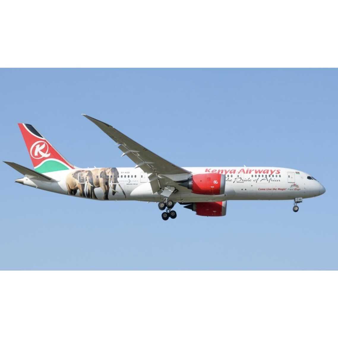 1:400 Phoenix Kenya Airways B787-8 Passenger Airplane Diecast Aircraft Model