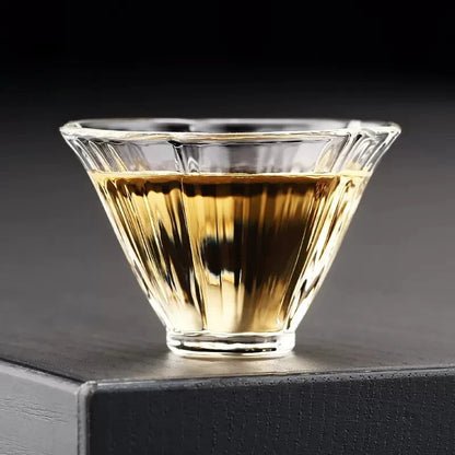 Petal Small Tea Cups Single Cup Glass Tea Cup Tea Set Transparent