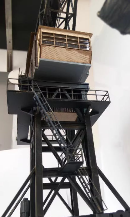 1/87 HO Scale Model Building Large Coal Feeder Tower Crane
