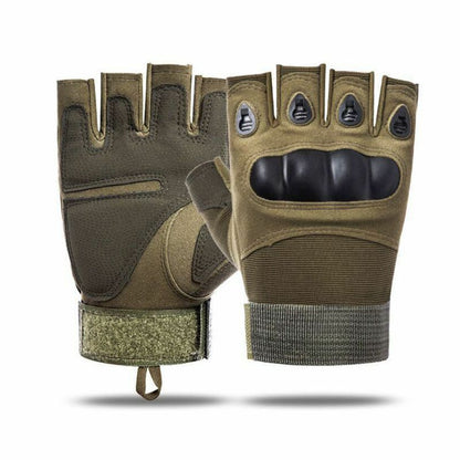 Half-finger Gloves Hiking Anti-slip Riding Fighting Hunting Paintball Outdoor XL