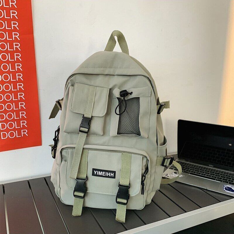 Pocket Backpack Men Canvas Bag Laptop Backpacks Student School Bags Women