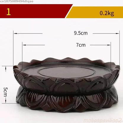 New Solid Wood Handicrafts Vase Tea Set Display Stand Buddha Statue Pedestal