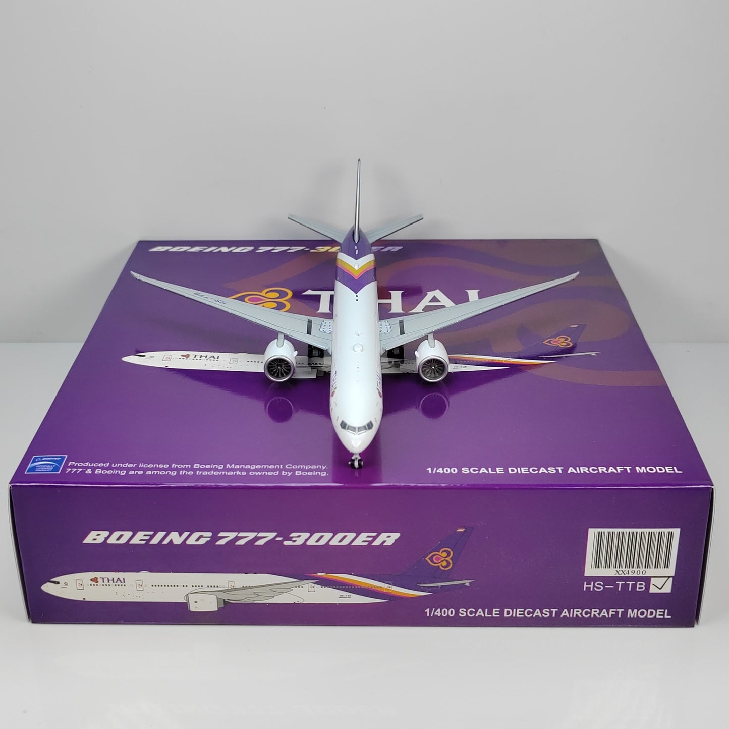 1:400 JC Wings THAI BOEING B777-300ER Passenger Airplane Diecast Model