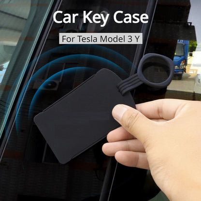 For Tesla Model 3 Y Silicone Car Key Case Key Card Holder Protector Cover
