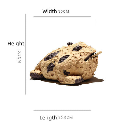Creative Tea Pet Home Garden Decoration Toad Statue Yixing Zisha Tea Play Mascot