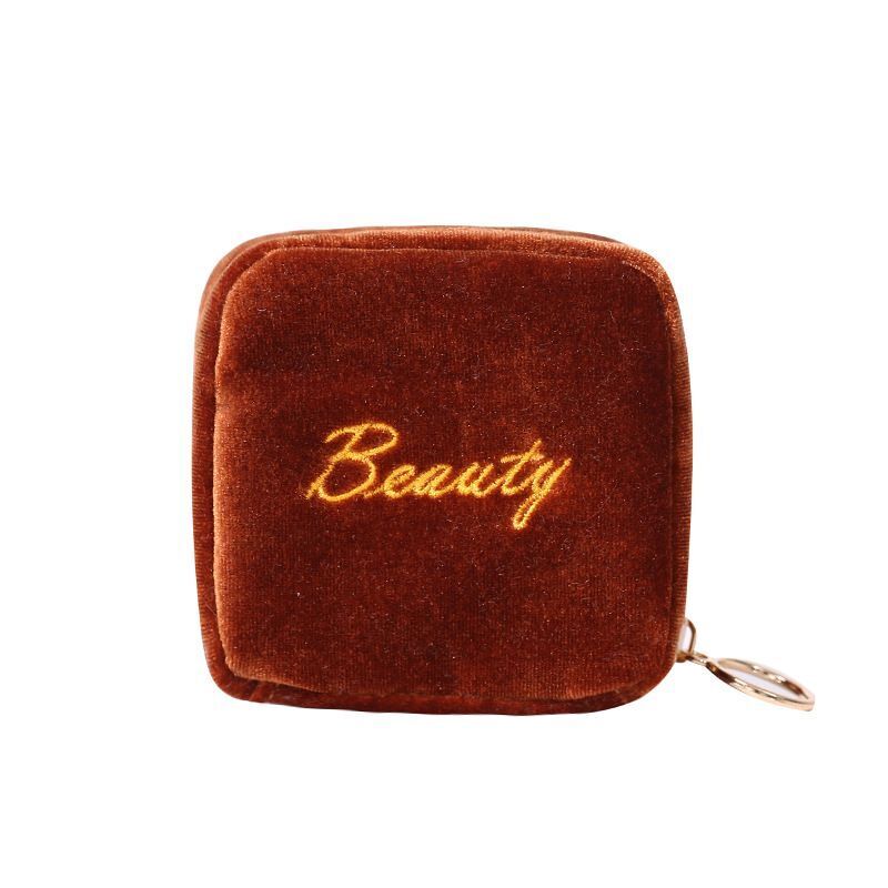 Sanitary Napkin Storage Bags Travel Lipstick Zipper Makeup Pouch Organizer Cases