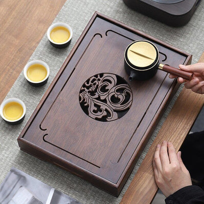Bamboo Tea Tray with Water Storage|Gong Fu Tea Tray|Tea Accessories
