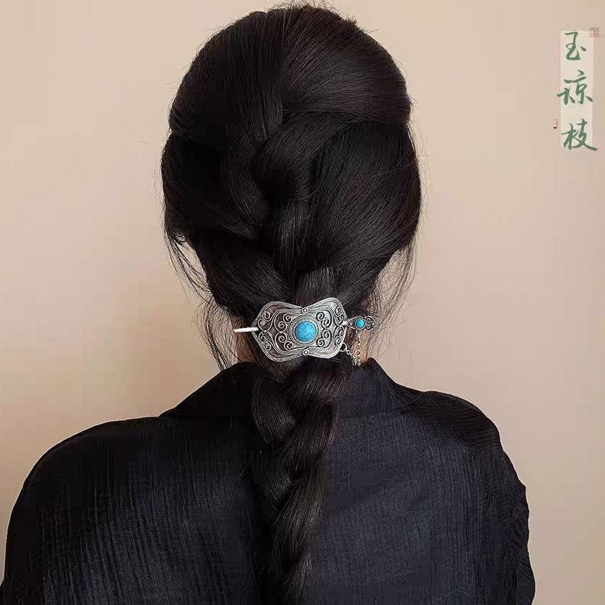 Vintage Ethnic Hair Crown Set - 3 Pack Hanfu Hairpin Accessory
