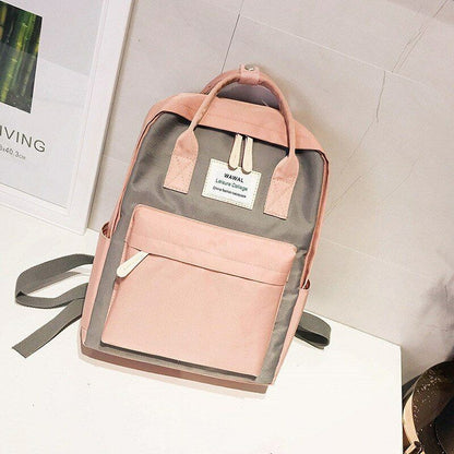 Teenagers School Bag Girl's Campus Canvas Backpack College Women Laptop Rucksack