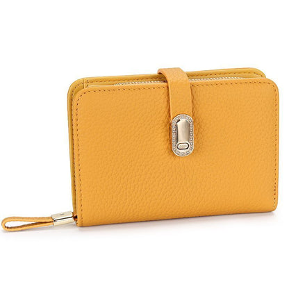 Wallet Genuine Leather Short Wallet Multi Card Slot Zipper Zero Wallet Card Bags