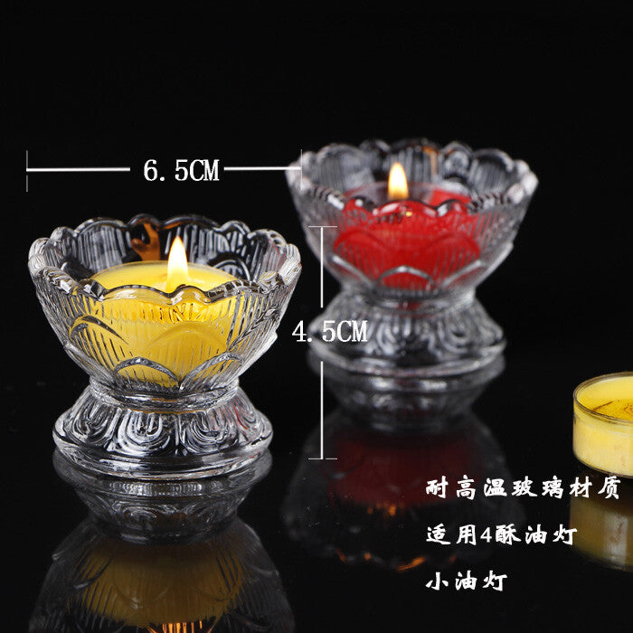 Provide lamps Buddhist lamps lotus lamps crystal glass lamp holders lamp holders