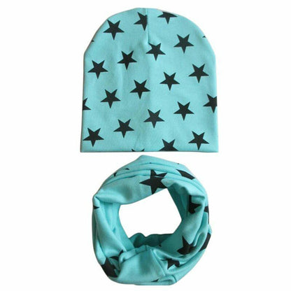 Baby Hats Winter Spring Scarf Sets Cotton Boy Girl Caps Kids Bonnet Beanie Cap