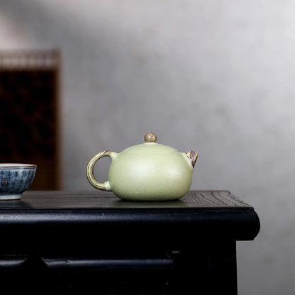 210ml Chinese Yixing Purple Clay Handmade Xishi Pot Tea Kettle Chinese Teaware