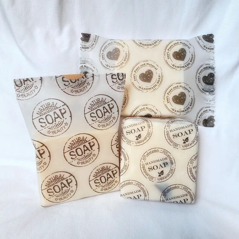 Packaging Paper 100PcsTranslucent Handmade Soap Wrapping Gift Wrapper 14.5x21cm