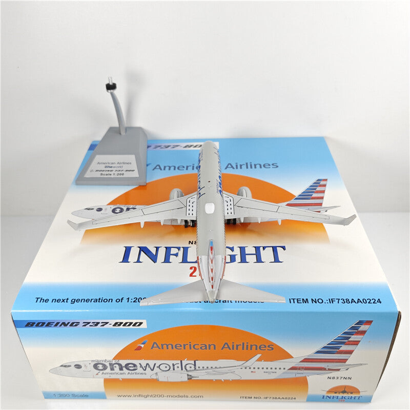1:200 Inflight one world BOEING B737-800 Passenger Plane Diecast Aircraft Model