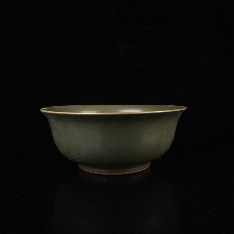 Chinese Old Porcelain yellow tea Glazed Bowl