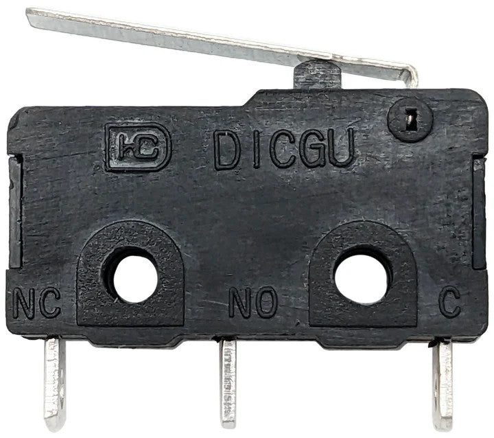 Micro Limit/Snap Switch, SPDT, 5A @ 250V AC, Solder Leads - 10 Pack