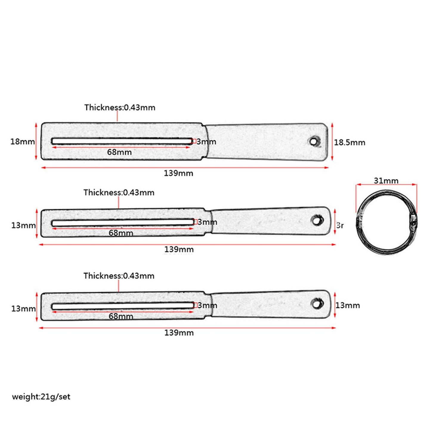 3PCS Stainless Steel Guitar Fingerboard Fret Guard Protector Luthier Tool