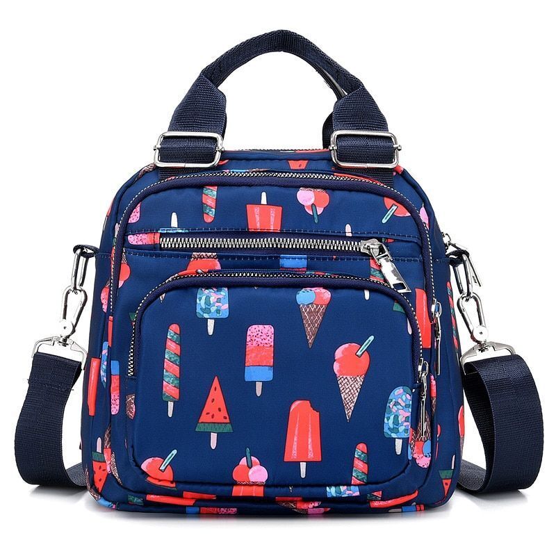 Nylon Waterproof Shoulder Bags Casual Tote Crossbody Purse Messenger Bag Handbag