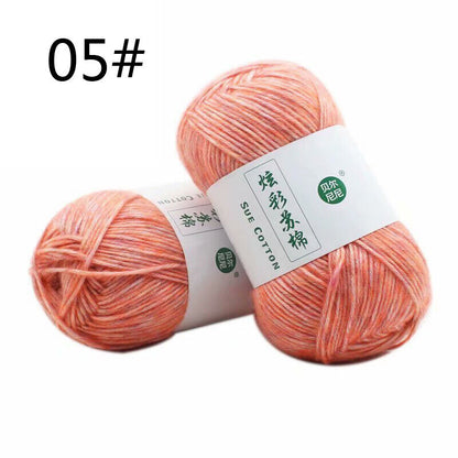 Hot Sale 100g Colourful Cotton Hand Skeins Soft Yarn Weave Crochet Knitting Yarn