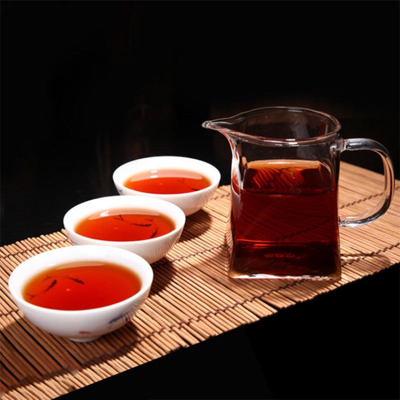 200g Yunnan Brown Mountain Old Tea Mellow Aroma Pu'er Tea Ripe Tea Brick