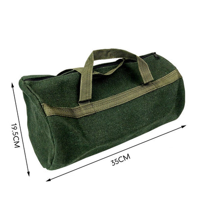 Durable Thick Green Canvas Pouch Tool Bags Storage Organizer Instrument Case