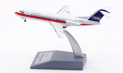 1:200 InFlight USAir Fokker F-28-4000 Passenger Airplane Diecast Aircraft Model