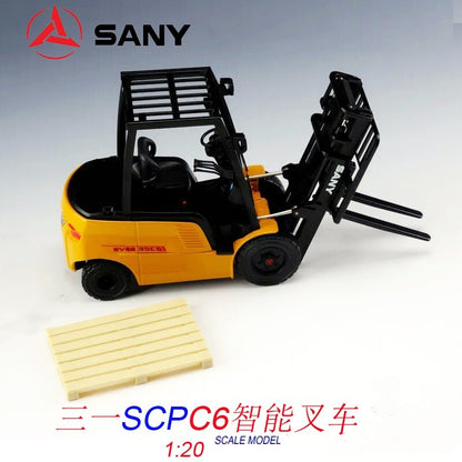 1:20 SANY SCPC6 Smart Forklift Truck Contruction Machine Equipment Diecast Model