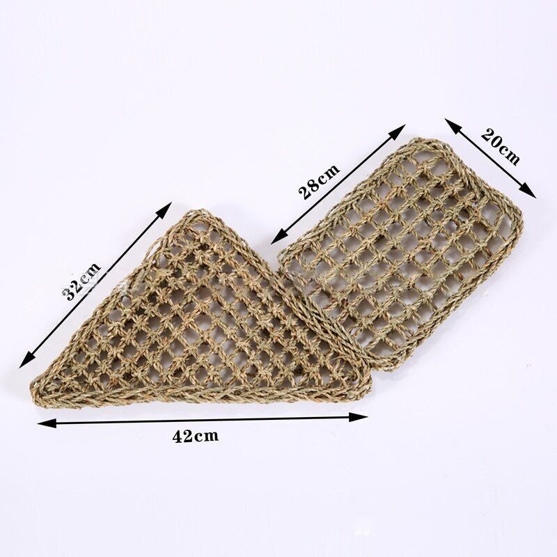 Reptile Hammock Seaweed Mat Small Hermit Bed Crabs Lounger Terrarium Decoration