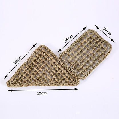 Reptile Hammock Seaweed Mat Small Hermit Bed Crabs Lounger Terrarium Decoration