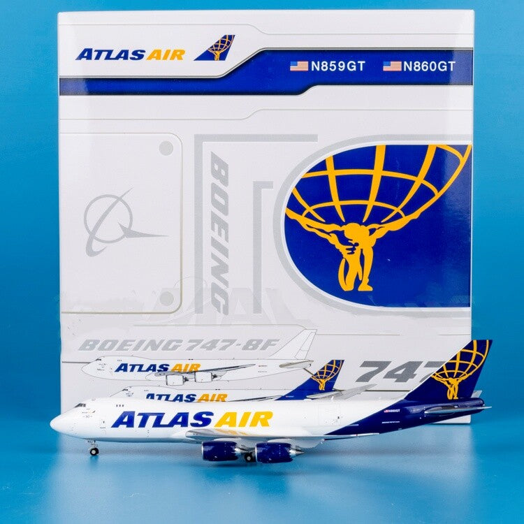 1:400 JC Wings Atlas Air Boeing 747-8F Airplane Diecast Aircraft Model
