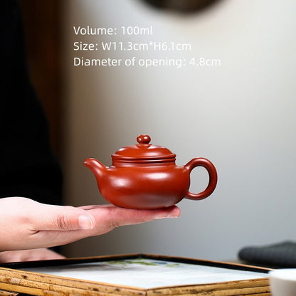 Small Tea Pot Real Yixing Zisha Purple Clay Master Pot Kungfu Tea Pot Xishi New