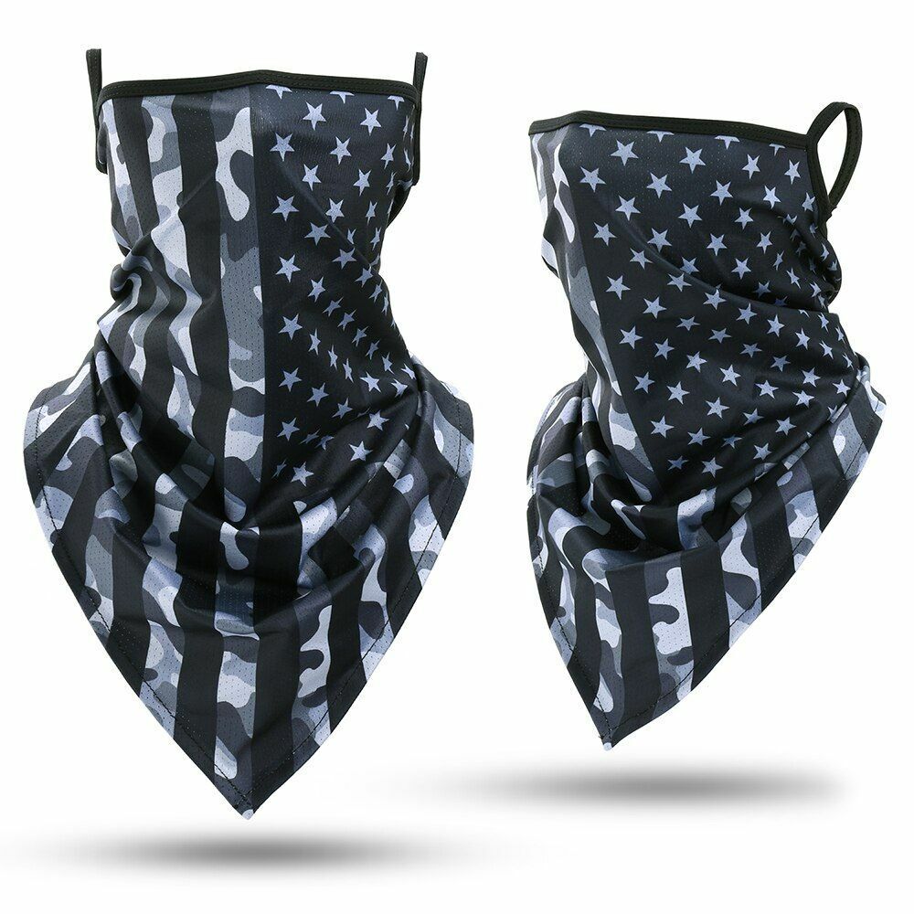 Printed Bandana Cycling Ear Face Mask Neck Gaiter Hunting Running Scarf 26*42 CM