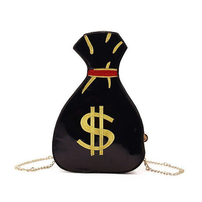 Synthetic Leather Messenger Bag Cartoon Shoulder Purse Fashion Chain Shell Purse